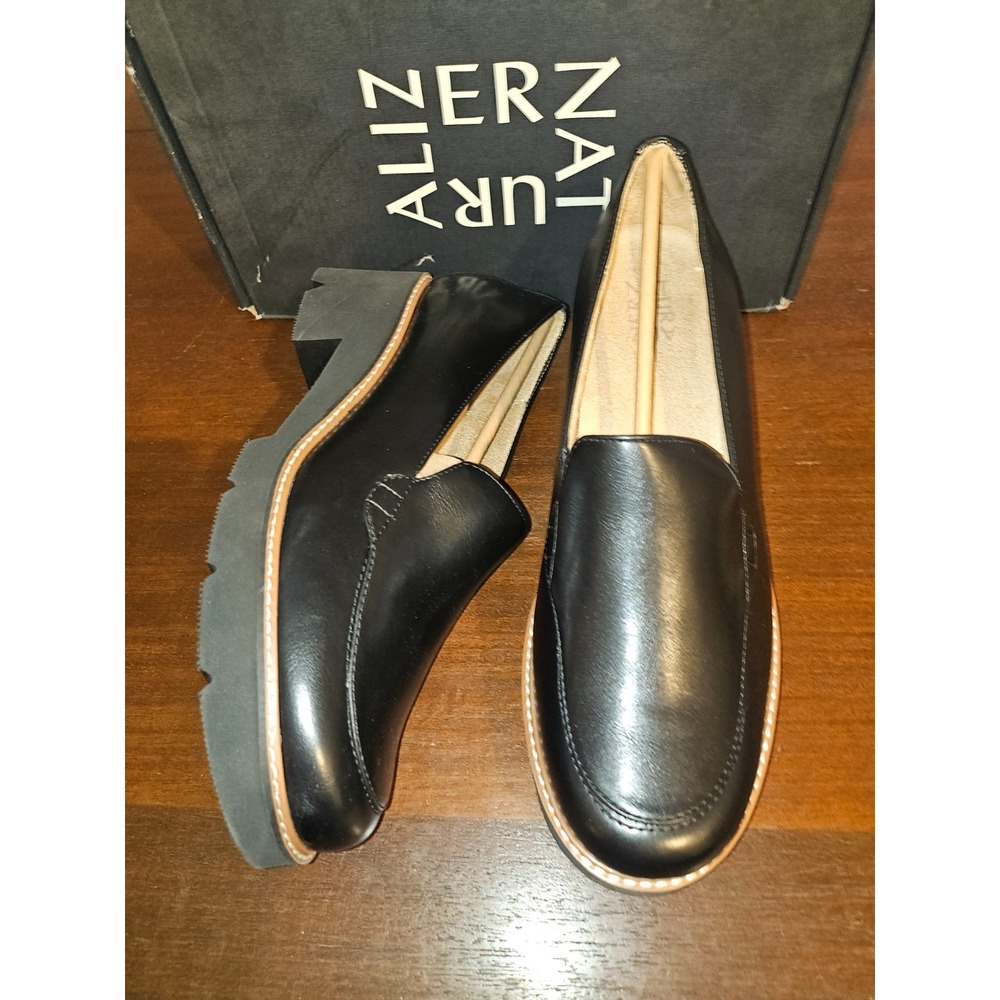 Naturalizer Women's Cabaret Slip On Loafer Black 10 W‎ New w Box